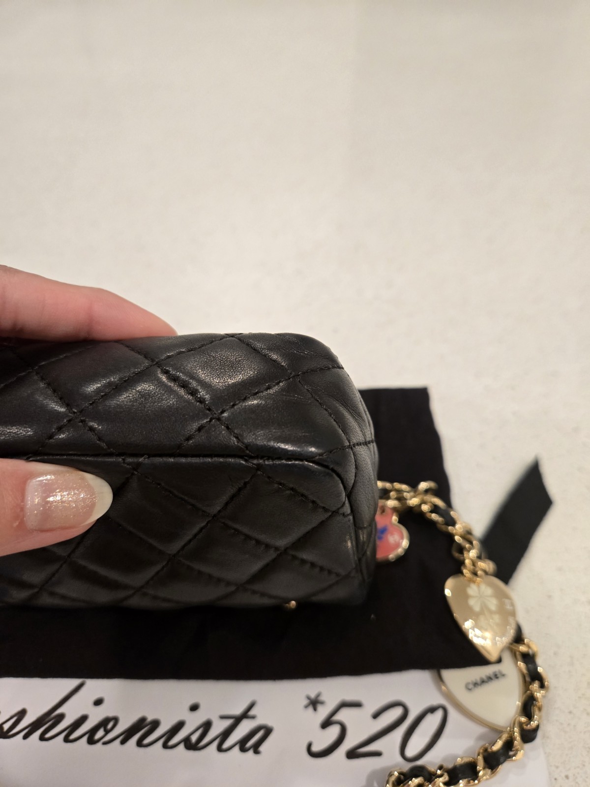 CHANEL Black Micro Mini Rectangular Classic Flap … - image 9