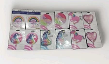 12 Colorful Rainbow Unicorn ❤️ And Birthday 30" 39" 17" Foil SuperShape Balloon 