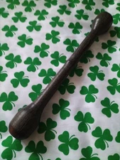 Ancient Irish Bog Oak Bodhran Beater / Tipper Hand Turned.