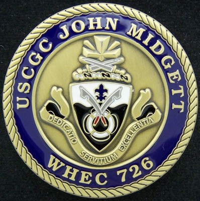 US Coast Guard Cutter USCG John Midgett WHEC 726 Challenge Coin