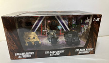 Hot Wheels Batman Begins Batmobile, Dark Knight Bat-pod, DK Batmobile box set