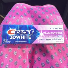 Crest 3D White Advanced Radiant Mint Toothpaste 2.4 oz Each Exp. 3/29