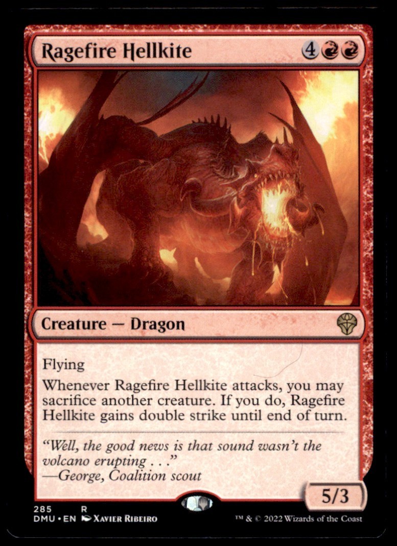Ragefire Hellkite 285 Dominaria United R NM
