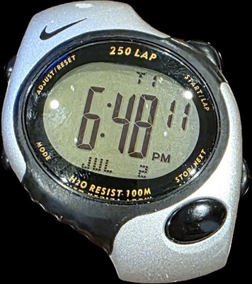WATCH HEAD ONLY Vintage Nike Triax 250 Lap Digital Watch WG42-0010