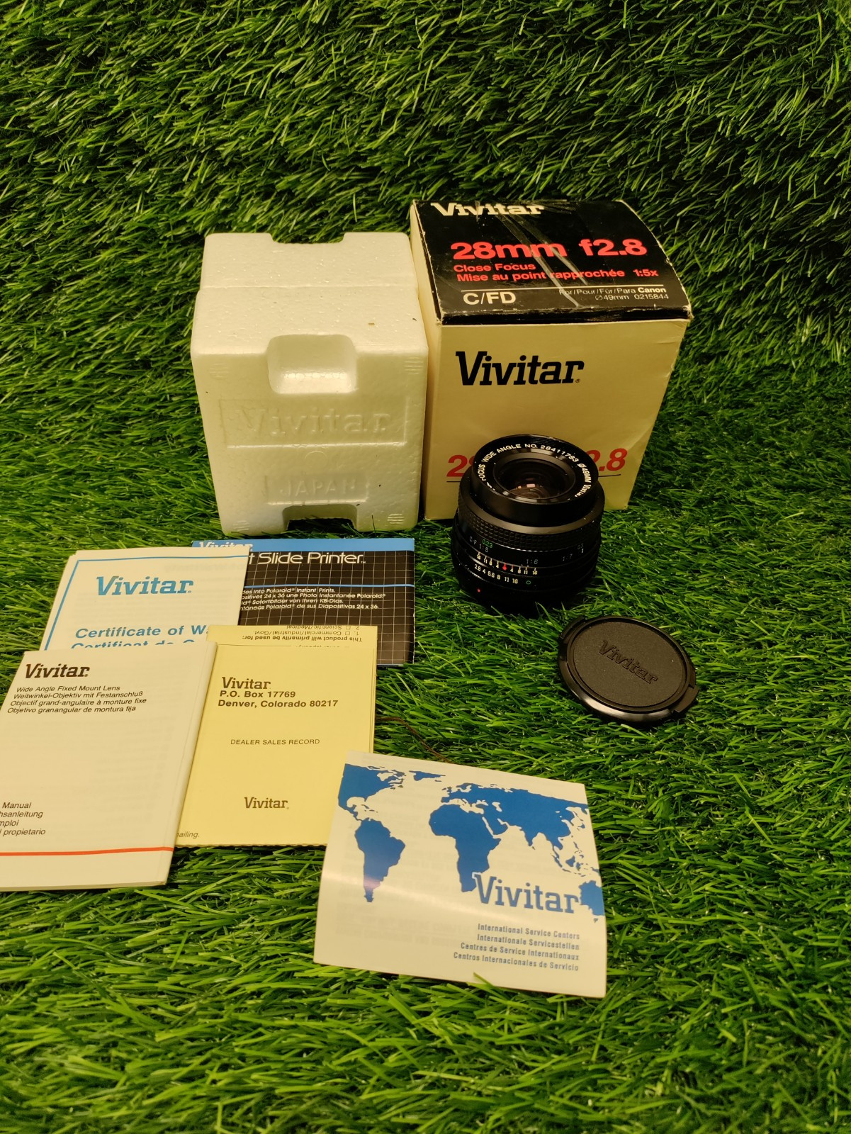 Vivitar 28mm Close Focus Wide Angle Lens f 2.8 Vtg Camera Lens 1:2.8 Japan