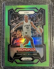 2024 Panini Prizm Monopoly WNBA - Courtney Williams #10 Neon Green Prizm /10