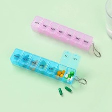 7 DAY PILL BOX MEDICINE TABLET DISPENSER ORGANISER STORAGE CASE WEEKLY US