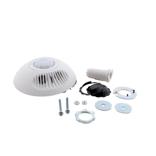 Leviton ODC10-MRW weiß Dual Relais 180 ° Decke Belegung Bewegungssensor 500 sq ft