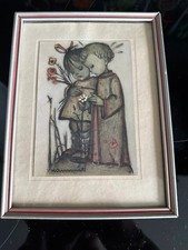 Hummel Bild Druck Rahmen 16 cm x 21 cm Sehr gut erhalten Vintage RETRO