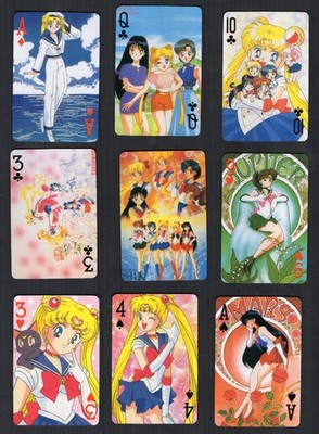 Sammler Spielkarten Manga-Art Cartoons Sailor-moon 90`s