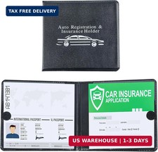 Pacific Mailer Auto Registration and Insurance Card Holder 2 Packs Car Document