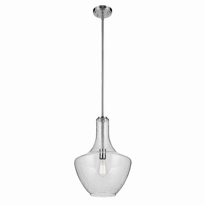 Chrome  Pendant from the Everly Collection