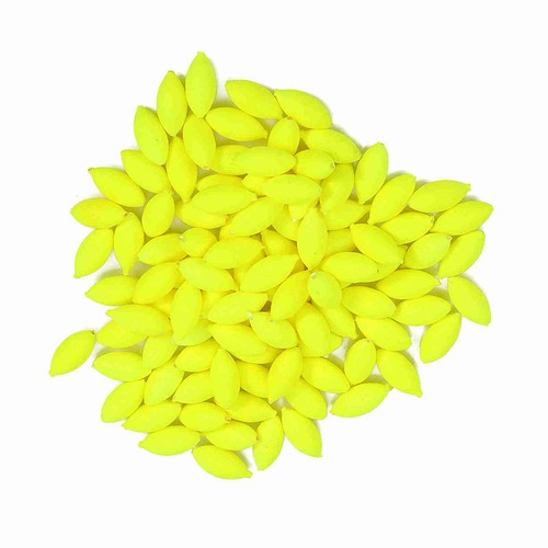 (Amarillo) 100 piezas Indicador de huelga de pesca Señuelos de pesca Cebos Flotadores Cuentas SS - Imagen 17 de 22