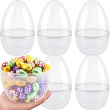12 Inch/ 10 Inch/ 8 Inch Giant Clear Easter Eggs Fillable 4/5/ 6/7/ 8/10/ 12 Pcs