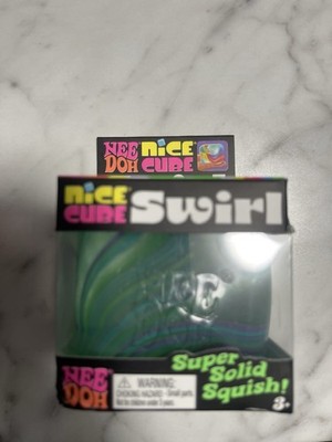 NeeDoh Super Solid Squish Colorful Twister Nice Cube Swirl