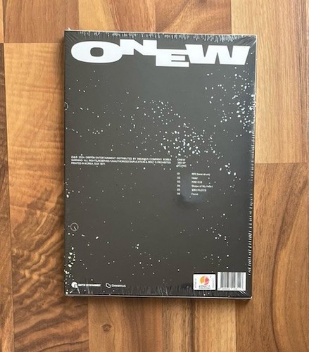 Shinee Onew Flow Manufacturer Sealed Album Weekday Version - Foto 2 di 3