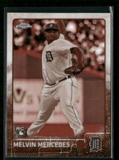 Melvin Mercedes 2015 Topps Chrome Sepia Refractor #71 Rookie Detroit Tigers