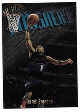 TERRELL BRANDON 1997-98 TOPPS FINEST SILVER EMBOSSED UNCOMMON 122 CLE CAVALIERS