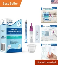 Male Fertility Sperm Count  Kit – Home Semen Analysis in Minutes Detects 15 M...
