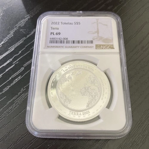 2022 Silver Tokelau Terra $5 1 oz NGC PL 69
