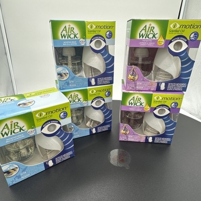 5 AIR WICK I MOTION SENSOR SCENTED OIL WARMER Mountain breeze, Lavender Vanilla