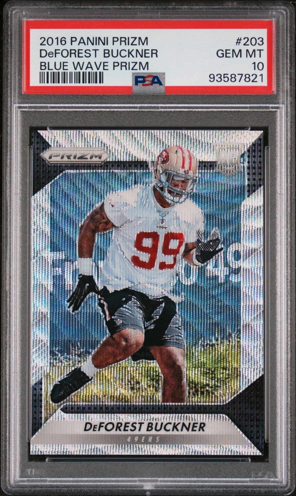 DeForest Buckner Panini Prizm #203 Blue Wave