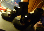 CHIE MIHARA BLACK ZIP HI ANKLE SHOES — photo 8