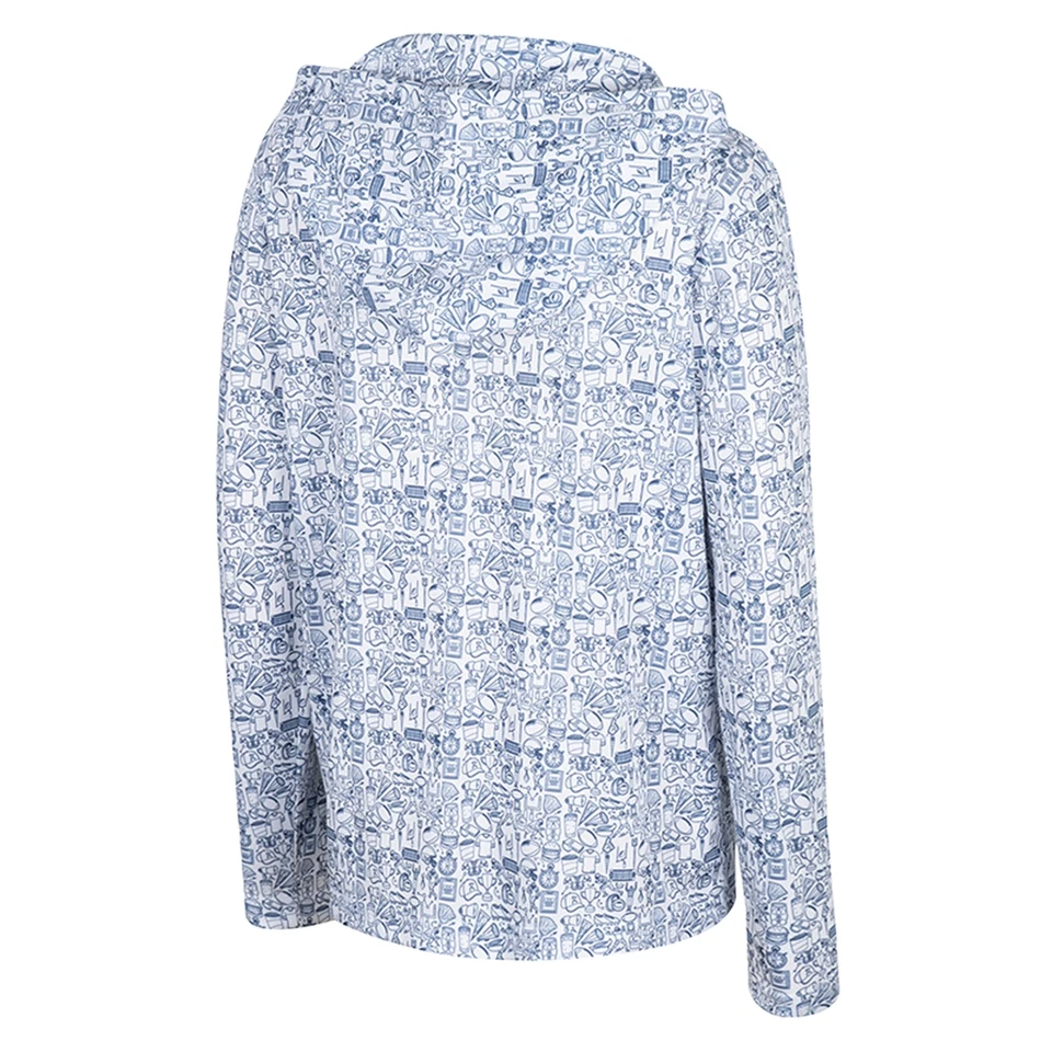 Youth Colosseum Navy West Virginia Mountaineers All-Over Print Hoodie - Image 3 of 3