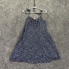 American Eagle Outfitters Sundress Womens Large Blue Floral A Line Scoop Neck