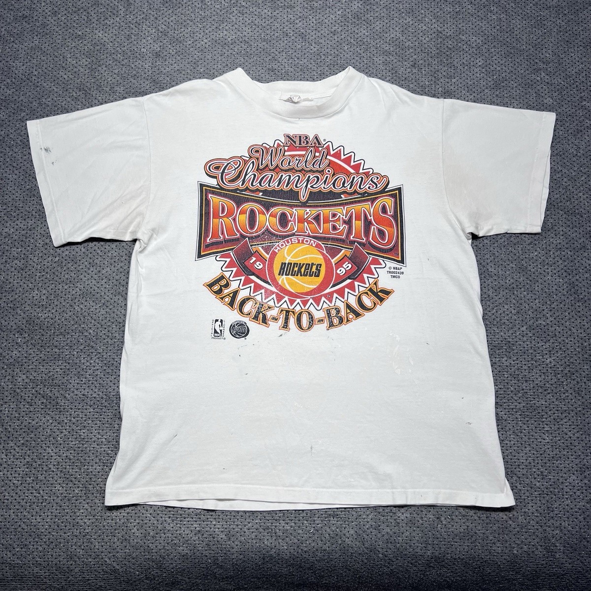 Vintage 1995 Houston Rockets Nba World Champions T-Shirt XL
