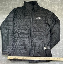 The North Face Girls 14/16Black Puffer Jacket Full Zip Pockets Nylon Fall/Winter