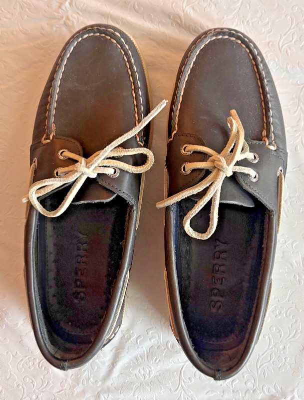 Classic Sperry Boat Shoes Size Men’s 8 Navy Blue Leather