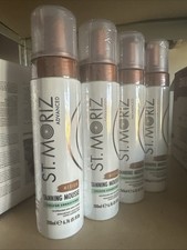 St. Moriz Original Instant Tanning Mousse Medium Advanced Formula 200ml X 4