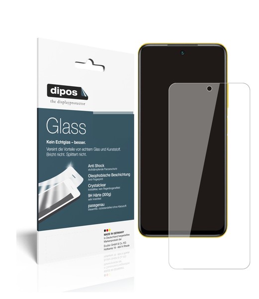 2X Schutzfolie FüR Poco M3 Pro - Anti-Shock 9H Folie Dipos Glass Kunststoffglas-image