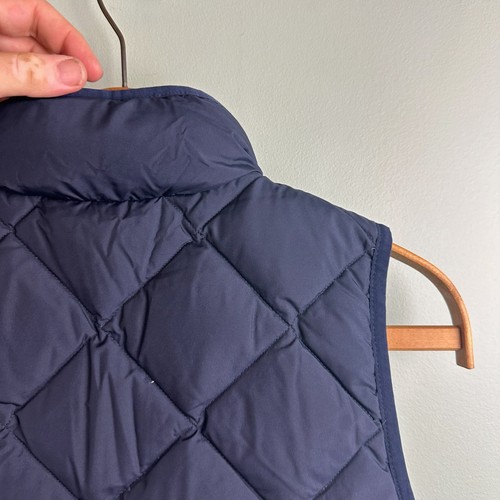 NEW J. Crew Factory Size Large Blue Vest Quilted Down Excursion High Neck Women - Picture 10 of 10