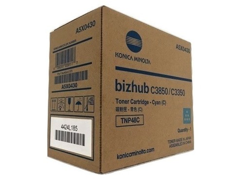 Genuine Konica Minolta TNP48C A5X0430 Bizhub C3350 C3850 Toner Cartridge (Cyan) - 第 1/1 張圖片