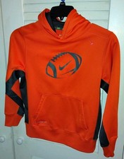 Nike - Boys/Kids - Therma-Fit - Orange - Pull Over Hoodie - Sweatshirt - Large