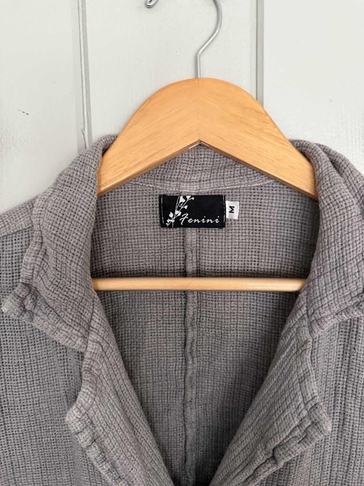 Fenini Shirt Jacket M Medium Button Lightweight G… - image 3