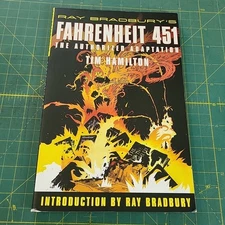 Ray Bradbury's Fahrenheit 451 The Authorized Adaptation Graphic Novel Comic Art