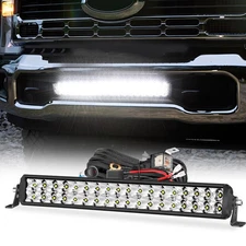 20"Inch LED Light Bar w/ Lower Bumper Bracket Wiring For 2011-16 Ford F250 F350