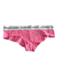 Victoria's Secret Logo Cotton Cheeky Panty Princess Pink