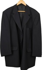 Mens Blazer suit jacket Wool and Mohair Black Unbranded XL 46-48 in chest