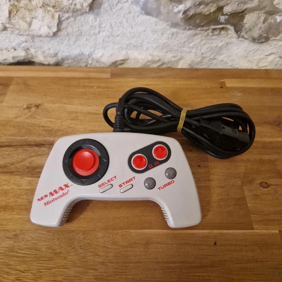 MANETTE NES MAX TURBO NINTENDO ORIGINAL OFFICIELLE TBE RETROGAMING RARE VINTAGE - Photo 2/4