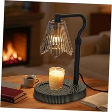 Candle Warmer Lamp with Timer Dimmable 4-Level Brightness - Adjustable Black