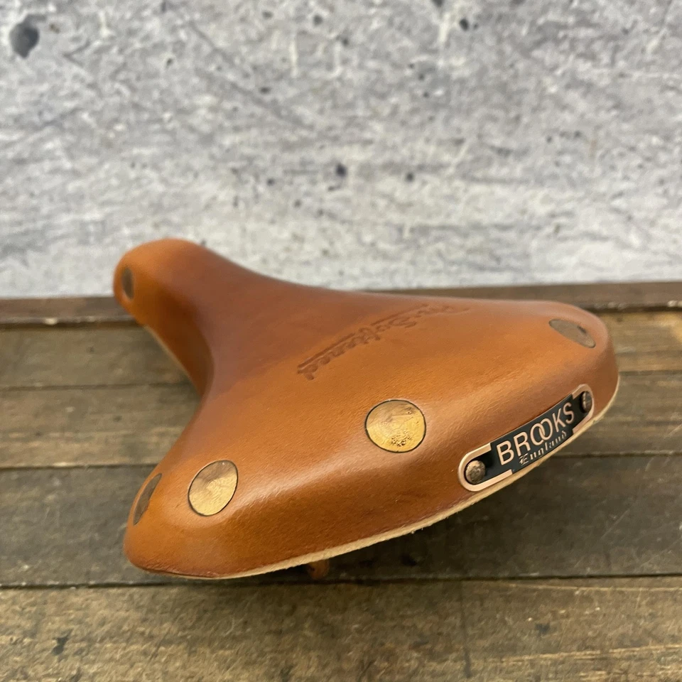 Sillín de cuero Brooks Professional S de colección pre-suavizado NOS t cobre Foto 2 de 4