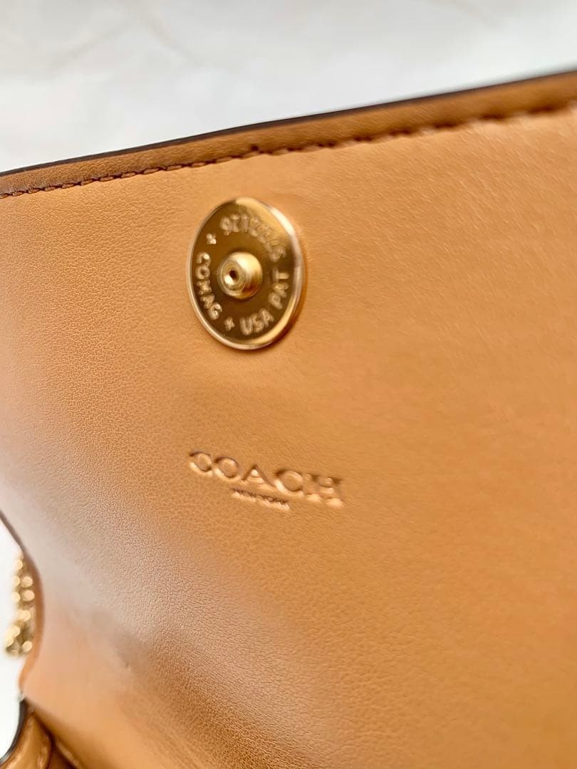 COACH Beige Python Chain Mini Shoulder Bag Unused… - image 8