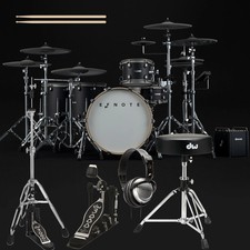 EFNOTE PRO 703X Electronic Drum Set - Black Oak DRUM ESSENTIALS BUNDLE