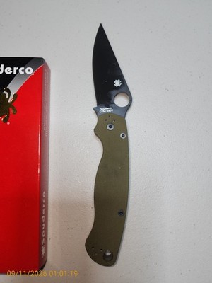 Spyderco Paramilitary 2 - OD Green G-10, S90V - C81GPODBK2