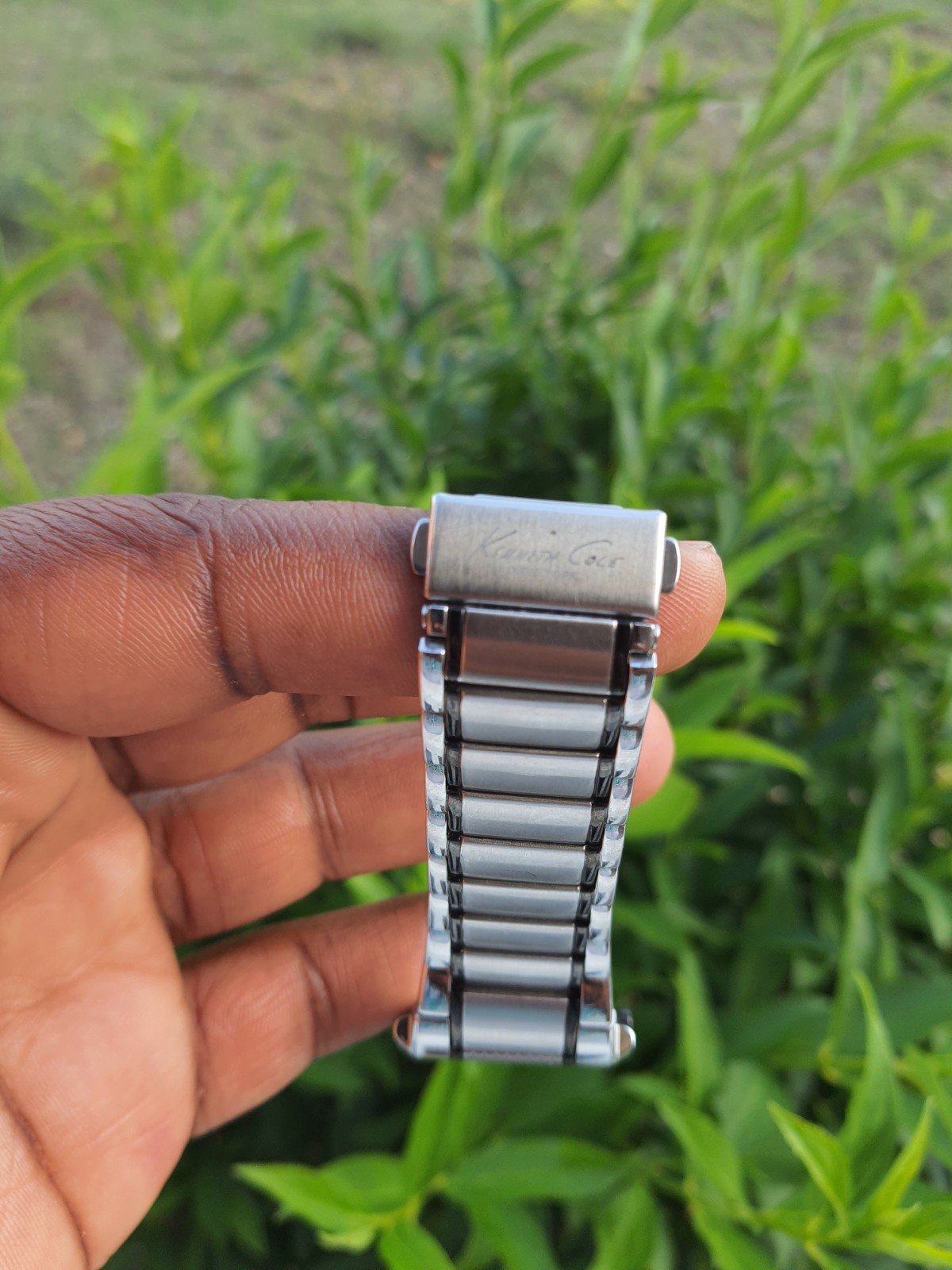 Kenneth Cole Rectangular Grey Dial Stainless Stee… - image 6