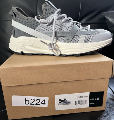 Men s Gray Lace Up Low Top Athletic Sneakers, Style Code GWM20010